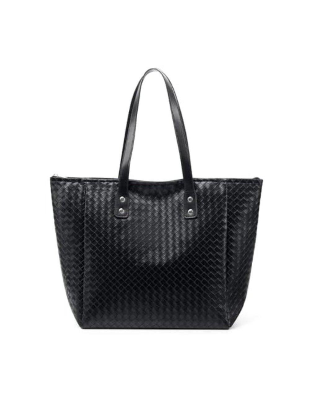 PU Leather Large Tote Bag Shoulder Handbag Work Weekender Shopper